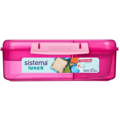 Sistema 1.65L Bento Lunch Pink, Lunchbox, Pink Sistema 1.65L Bento Lunch Pink, Lunchbox, Pink