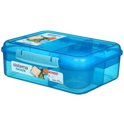 Sistema 1.65L Bento Lunch Blue, Lunchbox, Blau Sistema 1.65L Bento Lunch Blue, Lunchbox, Blau