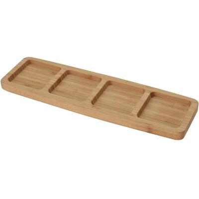Excellent Houseware, Serviergeschirr, Serving Platter Bamboo 4 Compartments Excellent Houseware, Serviergeschirr, Serving Platter Bamboo 4 Compartments