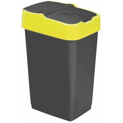 Magni Schwingdeckeleimer, Abfalleimer, Schwarz, Gelb Magni Schwingdeckeleimer, Abfalleimer, Schwarz, Gelb