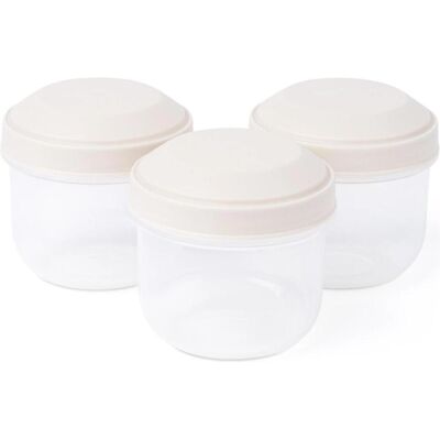 Amuse 3er Set Rikko Snackbox PP oat, Lunchbox, Beige Amuse 3er Set Rikko Snackbox PP oat, Lunchbox, Beige