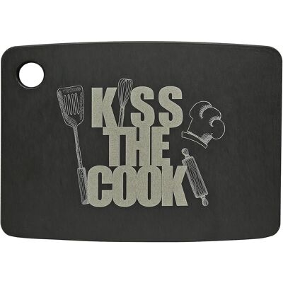 Jade Schneidbrett Kiss the Cook, Schneidebrett, Schwarz Jade Schneidbrett Kiss the Cook, Schneidebrett, Schwarz