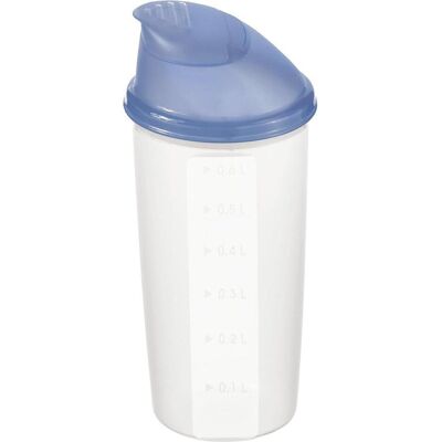 Rotho Shaker Domino, Messbecher, Transparent, Blau Rotho Shaker Domino, Messbecher, Transparent, Blau