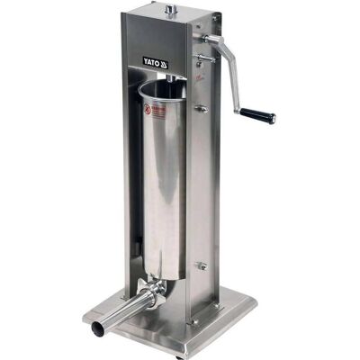 Yato Profi Wurstfüllmaschine Edelstahl 7 Liter YG-03370, Fleischwolf, Silber Yato Profi Wurstfüllmaschine Edelstahl 7 Liter YG-03370, Fleischwolf, Silber