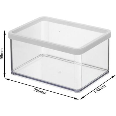 Rotho Loft, Vorratsbehälter, Weiss, Transparent Rotho Loft, Vorratsbehälter, Weiss, Transparent