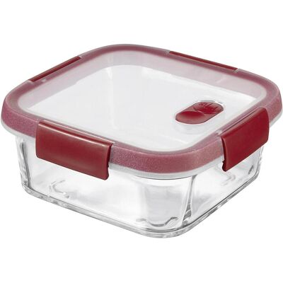 4x Curver Square Cook, Vorratsbehälter, Rot, Transparent 4x Curver Square Cook, Vorratsbehälter, Rot, Transparent