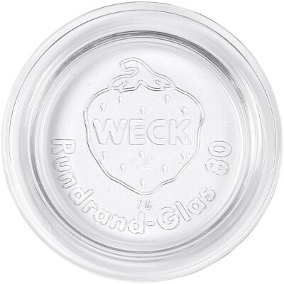 WECK Glasdeckel - 30 Stück, Ø 80 mm - Glasdeckel für Gläser WECK Glasdeckel - 30 Stück, Ø 80 mm - Glasdeckel für Gläser
