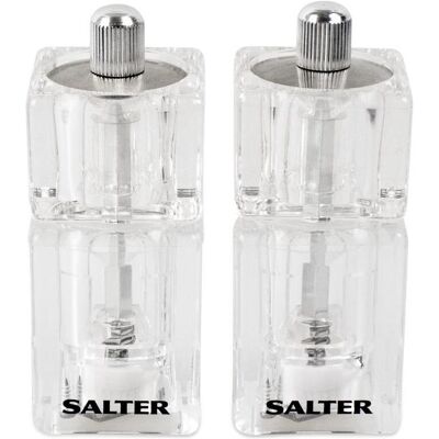 Salter 7605 CLXR Mini Mills Twin, Pfeffermühle + Salzmühle, Transparent Salter 7605 CLXR Mini Mills Twin, Pfeffermühle + Salzmühle, Transparent