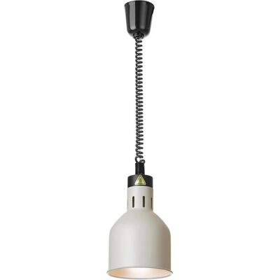 Hendi Höhenverstellbare Wärmelampe, zylinderförmig,, Weiss, 230V/250W, Speisewärmer, Weiss Hendi Höhenverstellbare Wärmelampe, zylinderförmig,, Weiss, 230V/250W, Speisewärmer, Weiss