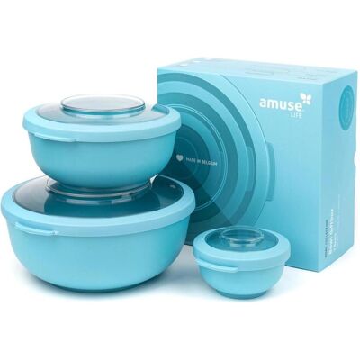 Amuse Schüsselset Life, Lunchbox, Blau Amuse Schüsselset Life, Lunchbox, Blau