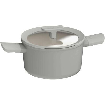 BergHoff Leo Recycled Kookpot + Deksel 2, Pfanne + Kochtopf, Grau BergHoff Leo Recycled Kookpot + Deksel 2, Pfanne + Kochtopf, Grau