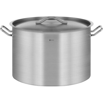 Royal Catering Kochtopf Induktion 106 Liter Kochtopf Mit Deckel Suppentopf Grosser Topf Eintopf, Pfanne + Kochtopf, Silber Royal Catering Kochtopf Induktion 106 Liter Kochtopf Mit Deckel Suppentopf Grosser Topf Eintopf, Pfanne + Kochtopf, Silber
