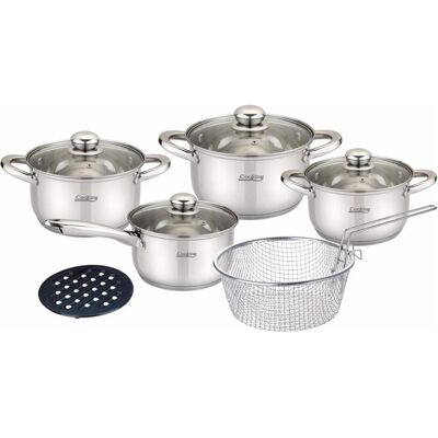 Heinner HR-MSF-8178, Pfanne + Kochtopf, Silber Heinner HR-MSF-8178, Pfanne + Kochtopf, Silber
