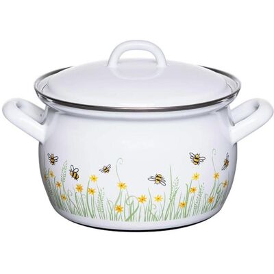 Kelomat Riess Fleischtopf mit Deckel 16cm 1.5Liter BIENE, Pfanne + Kochtopf, Gelb Kelomat Riess Fleischtopf mit Deckel 16cm 1.5Liter BIENE, Pfanne + Kochtopf, Gelb