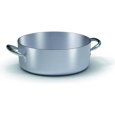 Ballarini Professionelle flache Aluminiumkasserolle mit 2, Pfanne + Kochtopf, Grau Ballarini Professionelle flache Aluminiumkasserolle mit 2, Pfanne + Kochtopf, Grau