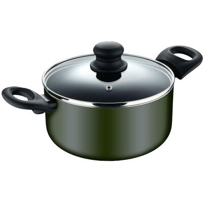 San Ignacio Topf mit Deckel experto Schwarz grün Ø 20 cm, Pfanne + Kochtopf, Grün, Schwarz San Ignacio Topf mit Deckel experto Schwarz grün Ø 20 cm, Pfanne + Kochtopf, Grün, Schwarz