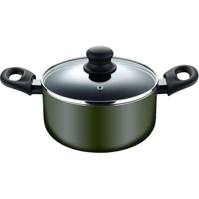 San Ignacio Topf mit Deckel experto Schwarz grün Durchsichtig Ø 24 cm, Pfanne + Kochtopf, Grün, Schwarz, Transparent San Ignacio Topf mit Deckel experto Schwarz grün Durchsichtig Ø 24 cm, Pfanne + Kochtopf, Grün, Schwarz, Transparent