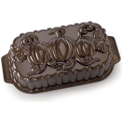 3x Nordic Ware Pumpkin Patch Loaf Pan, Backform 3x Nordic Ware Pumpkin Patch Loaf Pan, Backform