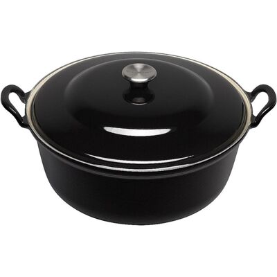 Le Creuset Creuset faitout braadpan met plaatstan deksel 2,4 liter 24 cm gietijzer zwart, Pfanne + Kochtopf, Schwarz Le Creuset Creuset faitout braadpan met plaatstan deksel 2,4 liter 24 cm gietijzer zwart, Pfanne + Kochtopf, Schwarz