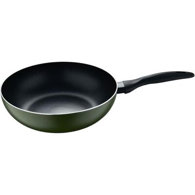 San Ignacio Wok Pfanne experto Schwarz Aluminium Ø 28 cm, Pfanne + Kochtopf, Schwarz San Ignacio Wok Pfanne experto Schwarz Aluminium Ø 28 cm, Pfanne + Kochtopf, Schwarz