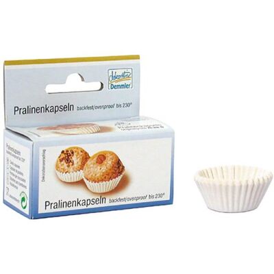 Demmler Pralinenkapseln 2,6x1,6cm 261212202 weiss 200 Stück, Backform, Weiss Demmler Pralinenkapseln 2,6x1,6cm 261212202 weiss 200 Stück, Backform, Weiss