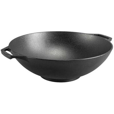 Lodge Wok L14W, gietijzer 35,5cm, Pfanne + Kochtopf, Schwarz Lodge Wok L14W, gietijzer 35,5cm, Pfanne + Kochtopf, Schwarz