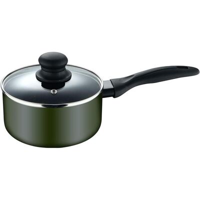 San Ignacio Kasserolle experto Schwarz grün Aluminium Kristall Ø 16 cm, Pfanne + Kochtopf, Grün, Schwarz San Ignacio Kasserolle experto Schwarz grün Aluminium Kristall Ø 16 cm, Pfanne + Kochtopf, Grün, Schwarz
