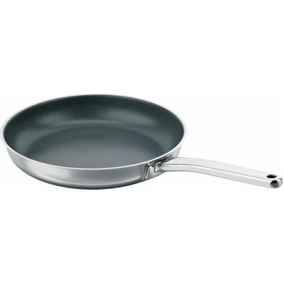 Schulte-Ufer BratRio i beschichtet, Pfanne + Kochtopf, Silber Schulte-Ufer BratRio i beschichtet, Pfanne + Kochtopf, Silber