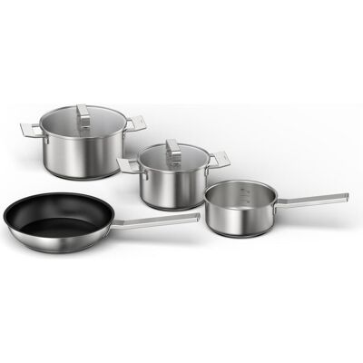 Bosch Hausgeräte HEZ9SE040, Pfanne + Kochtopf, Silber Bosch Hausgeräte HEZ9SE040, Pfanne + Kochtopf, Silber