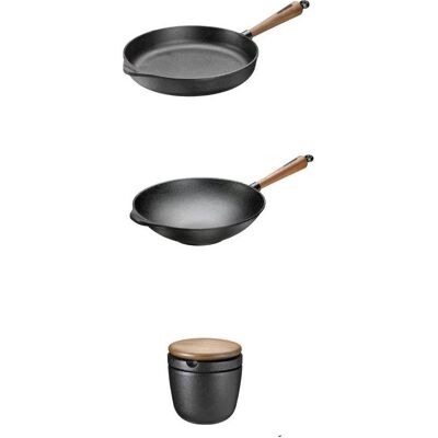 Skeppshult Gusseisen Pfannen Walnuss Set, Pfanne + Kochtopf Skeppshult Gusseisen Pfannen Walnuss Set, Pfanne + Kochtopf