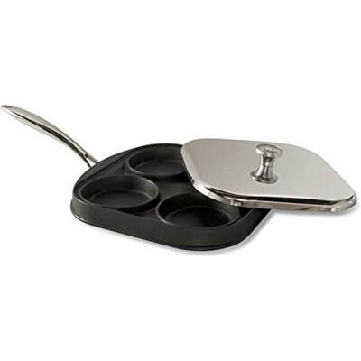 3x Nordic Ware - Black Eggs Plus Pan, Pfanne + Kochtopf, Schwarz 3x Nordic Ware - Black Eggs Plus Pan, Pfanne + Kochtopf, Schwarz