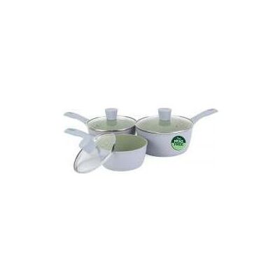 Salter BW092831EU7 Earth 3 Piece Pan Set - 16/18/20cm, Pfanne + Kochtopf, Grün Salter BW092831EU7 Earth 3 Piece Pan Set - 16/18/20cm, Pfanne + Kochtopf, Grün