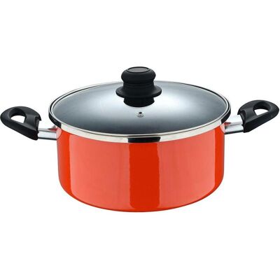 San Ignacio Topf mit Deckel valencia experto Orange Ø 24 cm, Pfanne + Kochtopf, Orange, Schwarz San Ignacio Topf mit Deckel valencia experto Orange Ø 24 cm, Pfanne + Kochtopf, Orange, Schwarz