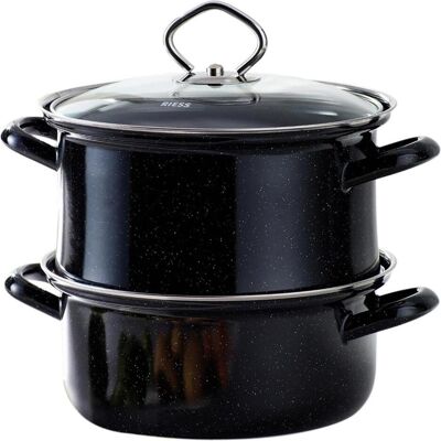 Riess Universaldämpfer, Pfanne + Kochtopf, Schwarz Riess Universaldämpfer, Pfanne + Kochtopf, Schwarz