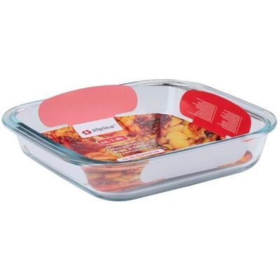 alpina Glass Oven dish, Auflaufform, Transparent alpina Glass Oven dish, Auflaufform, Transparent