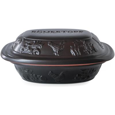 Römertopf Bräter Rustico 1.2l sw, Pfanne + Kochtopf, Schwarz Römertopf Bräter Rustico 1.2l sw, Pfanne + Kochtopf, Schwarz