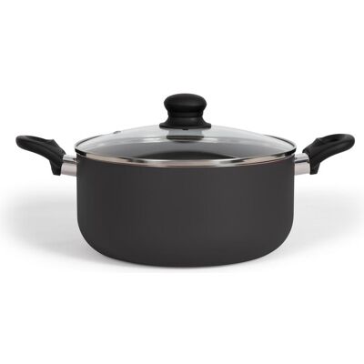 Livoo Kochtopf 24 cm, Pfanne + Kochtopf, Schwarz Livoo Kochtopf 24 cm, Pfanne + Kochtopf, Schwarz