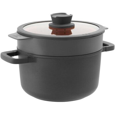 BergHoff Leo Stone+, Pfanne + Kochtopf, Schwarz BergHoff Leo Stone+, Pfanne + Kochtopf, Schwarz
