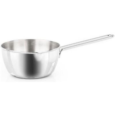 Barazzoni Bonita langstielige konische Kasserolle 14cm, Pfanne + Kochtopf, Silber Barazzoni Bonita langstielige konische Kasserolle 14cm, Pfanne + Kochtopf, Silber