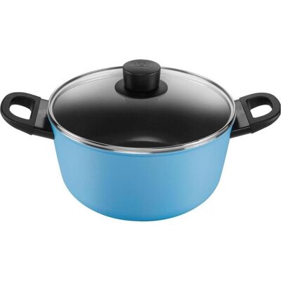 Ballarini Caprera Kasserolle mit Deckel Blau, Pfanne + Kochtopf, Blau Ballarini Caprera Kasserolle mit Deckel Blau, Pfanne + Kochtopf, Blau