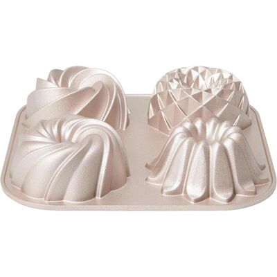 Patisse Muffinbackform Gugelhupf 4er, Backform, Rosa Patisse Muffinbackform Gugelhupf 4er, Backform, Rosa