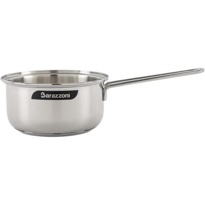 Barazzoni Bonita Langstielige Kasserolle 14cm, Pfanne + Kochtopf, Silber Barazzoni Bonita Langstielige Kasserolle 14cm, Pfanne + Kochtopf, Silber