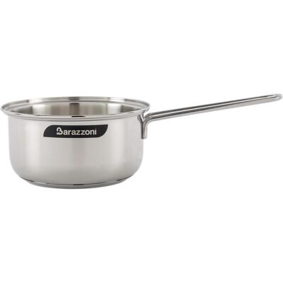 Barazzoni Bonita Langstielige Kasserolle 18cm, Pfanne + Kochtopf, Silber Barazzoni Bonita Langstielige Kasserolle 18cm, Pfanne + Kochtopf, Silber