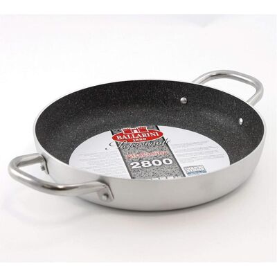 Ballarini Professionelle Granitpfanne mit 2 Griffen, Pfanne + Kochtopf, Grau Ballarini Professionelle Granitpfanne mit 2 Griffen, Pfanne + Kochtopf, Grau