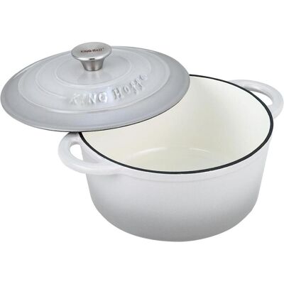 Kinghoff Gusseisen Topf - 2,4L, Ø20cm, Emailiert, Induktion Kinghoff Gusseisen Topf - 2,4L, Ø20cm, Emailiert, Induktion
