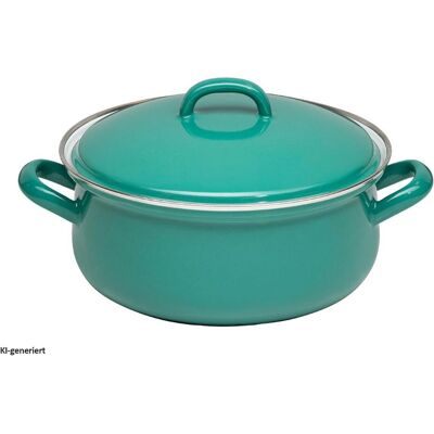 Kelomat Kasserolle mit Deckel Nature Green 20 cm 2 Liter, Pfanne + Kochtopf, Grün Kelomat Kasserolle mit Deckel Nature Green 20 cm 2 Liter, Pfanne + Kochtopf, Grün