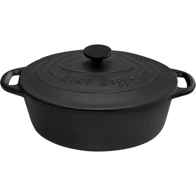 Kinghoff Gusseisen Bräter - 4,5L, Schwarz Kinghoff Gusseisen Bräter - 4,5L, Schwarz