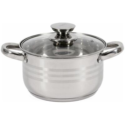 Heinner HR-HJ-025, Pfanne + Kochtopf, Silber Heinner HR-HJ-025, Pfanne + Kochtopf, Silber