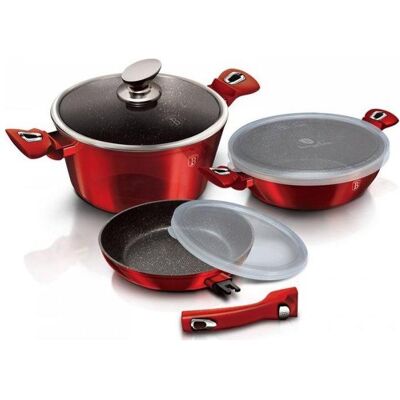 BerlingerHaus POT AND BAKER SET BH-7050, Pfanne + Kochtopf, Braun BerlingerHaus POT AND BAKER SET BH-7050, Pfanne + Kochtopf, Braun