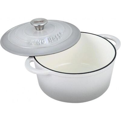 Kinghoff Emailleierter Gusseisentopf 24cm - Gusseisenpfanne Kinghoff Emailleierter Gusseisentopf 24cm - Gusseisenpfanne